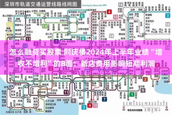 怎么融资买股票 同庆楼2024年上半年业绩“增收不增利”的B面：新店费用影响短期利润