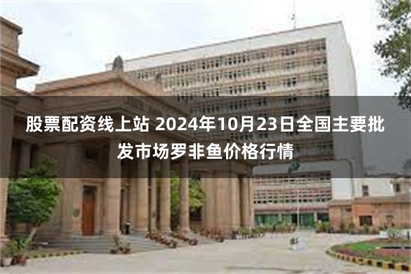 股票配资线上站 2024年10月23日全国主要批发市场罗非鱼价格行情