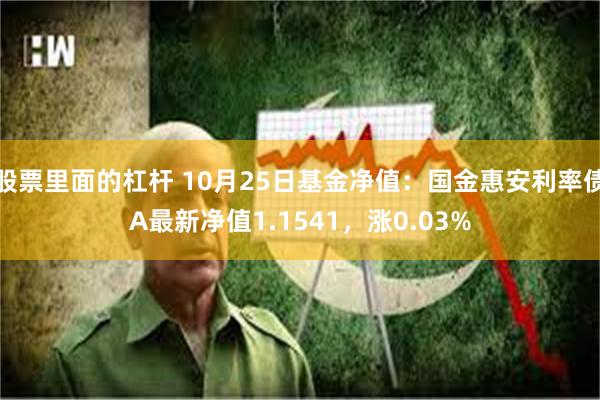 股票里面的杠杆 10月25日基金净值：国金惠安利率债A最新净值1.1541，涨0.03%