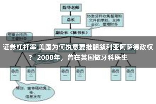 证券杠杆率 美国为何执意要推翻叙利亚阿萨德政权？ 2000年，曾在英国做牙科医生