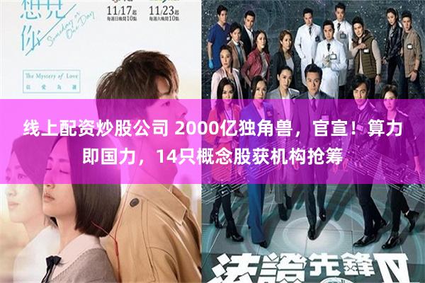 线上配资炒股公司 2000亿独角兽，官宣！算力即国力，14只概念股获机构抢筹