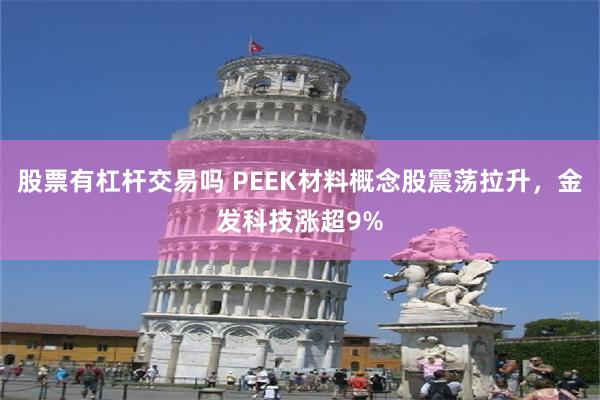 股票有杠杆交易吗 PEEK材料概念股震荡拉升，金发科技涨超9%